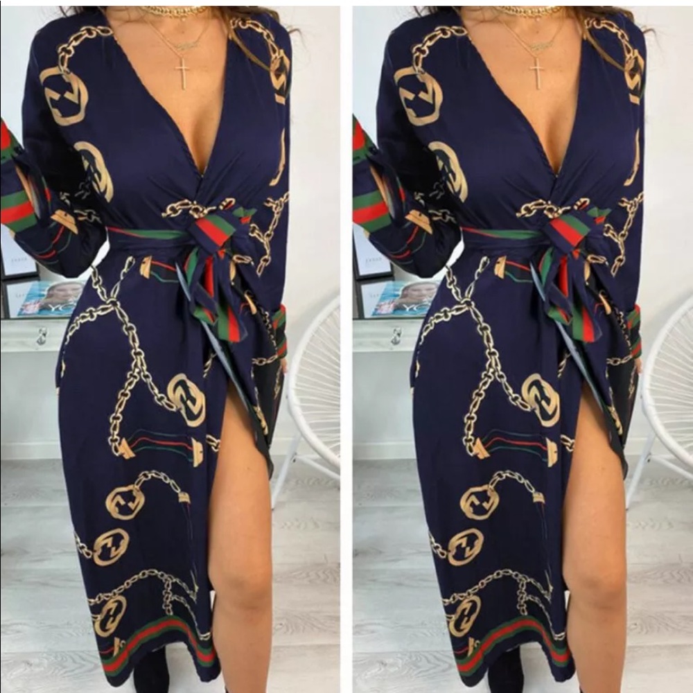 Chain Print dress